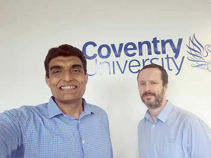 Our CEO visits Coventry University . Which is a Top UK research University .The origins of Coventry University can be linked to the founding of the Coventry School of Design in 1843. It was known as Lanchester Polytechnic from 1970 until 1987, and then as Coventry Polytechnic until the Further and Higher Education Act 1992 afforded its university status that year and the name was changed to Coventry University.