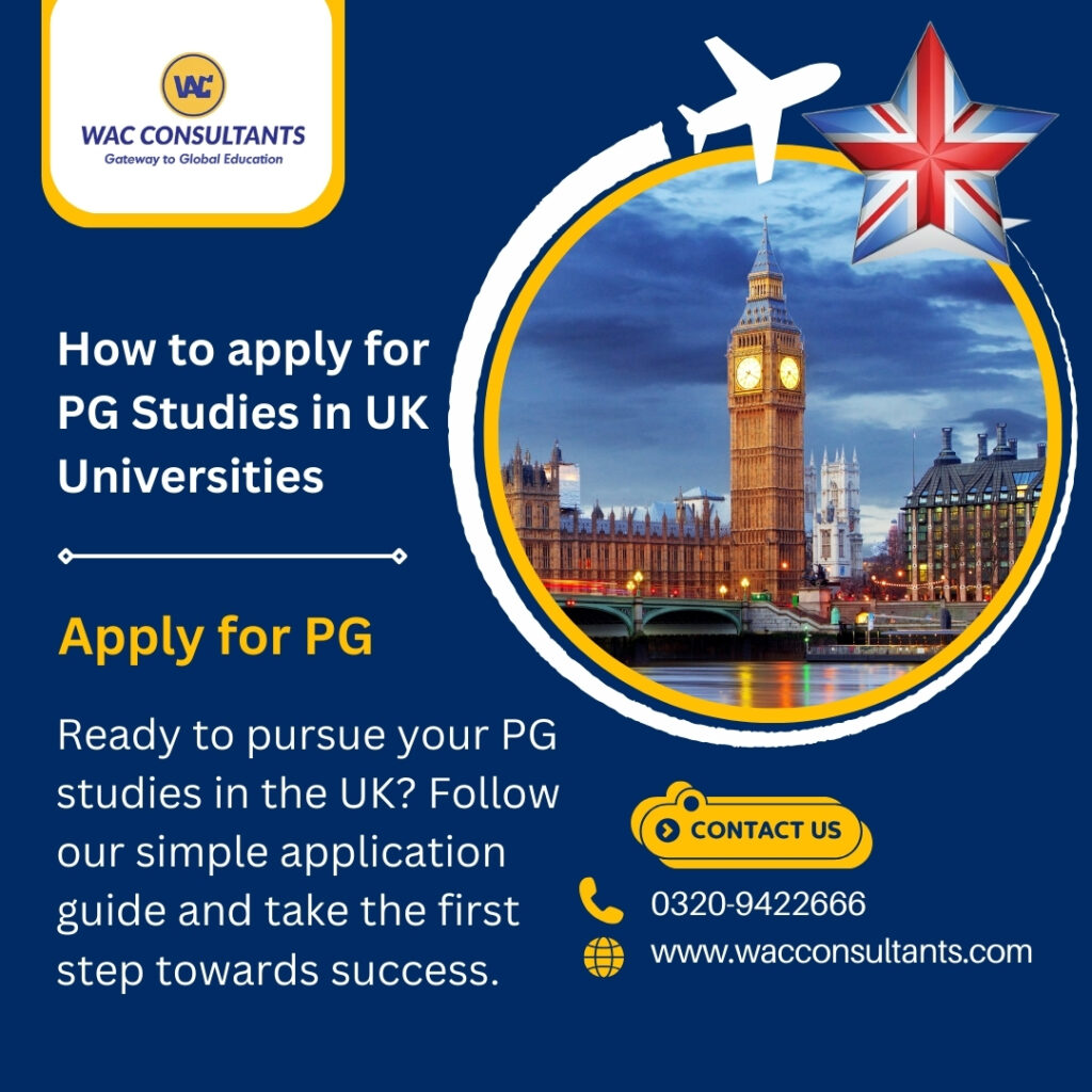 How to apply for PG Studies in UK Universities