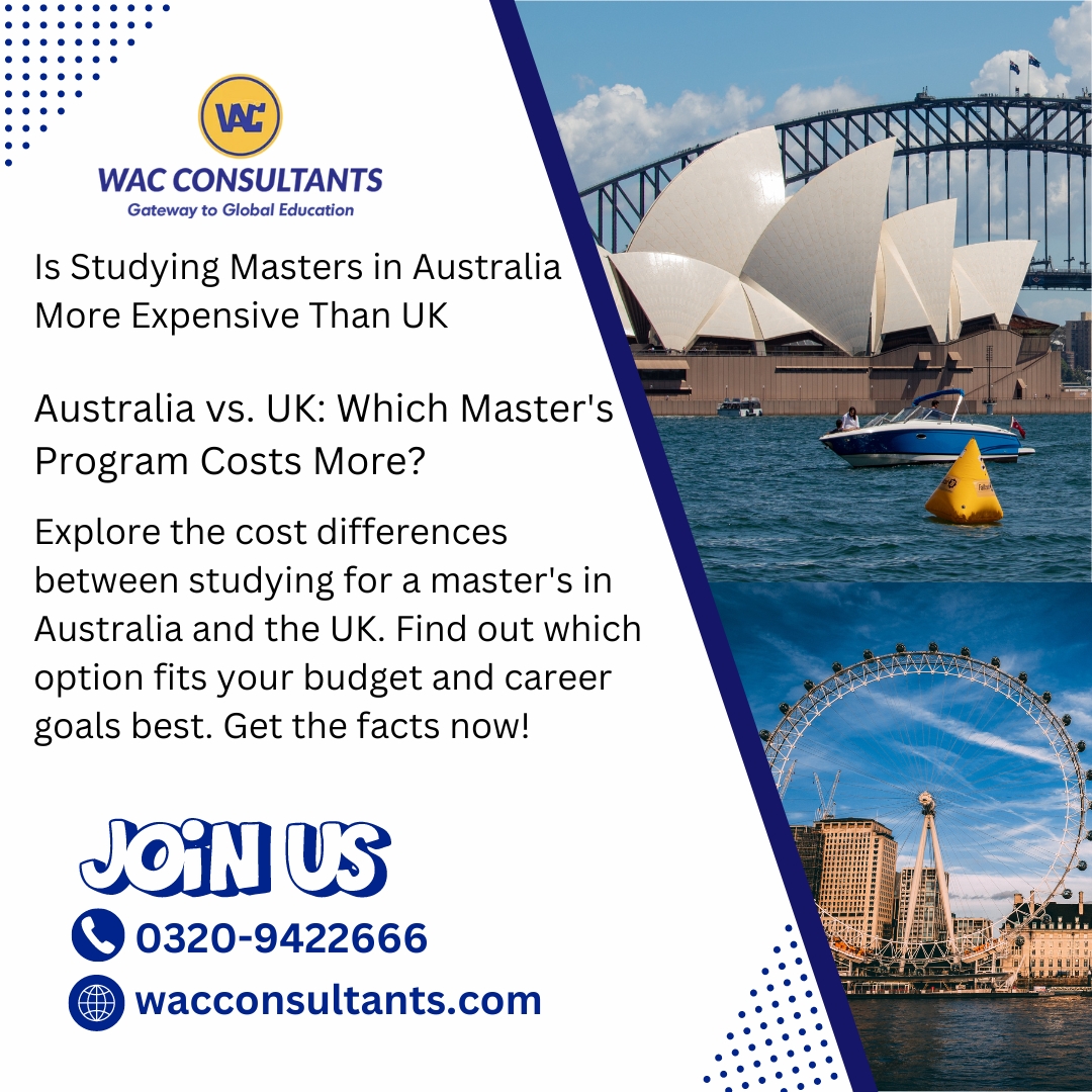 is studying masters in australia more expensive than uk