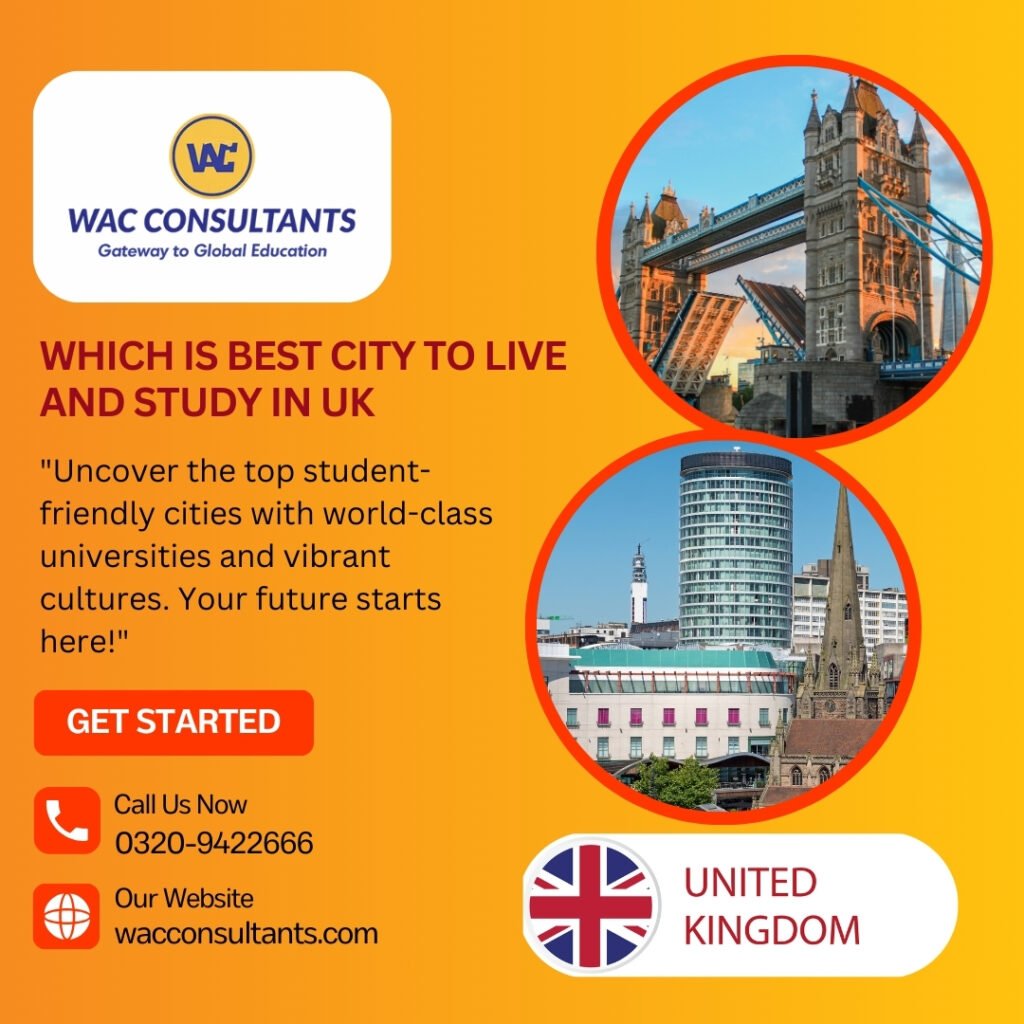 Which is best city to live and study in Uk