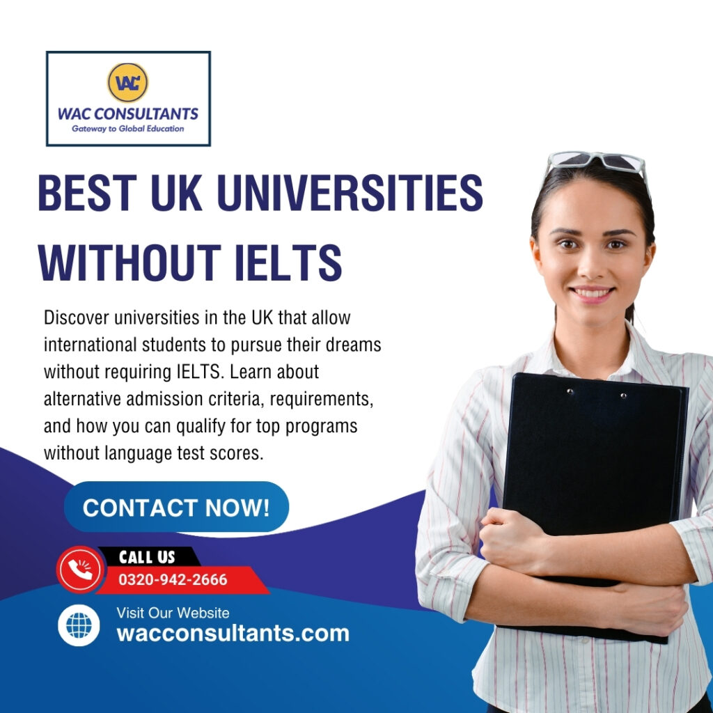 universities in uk without ielts