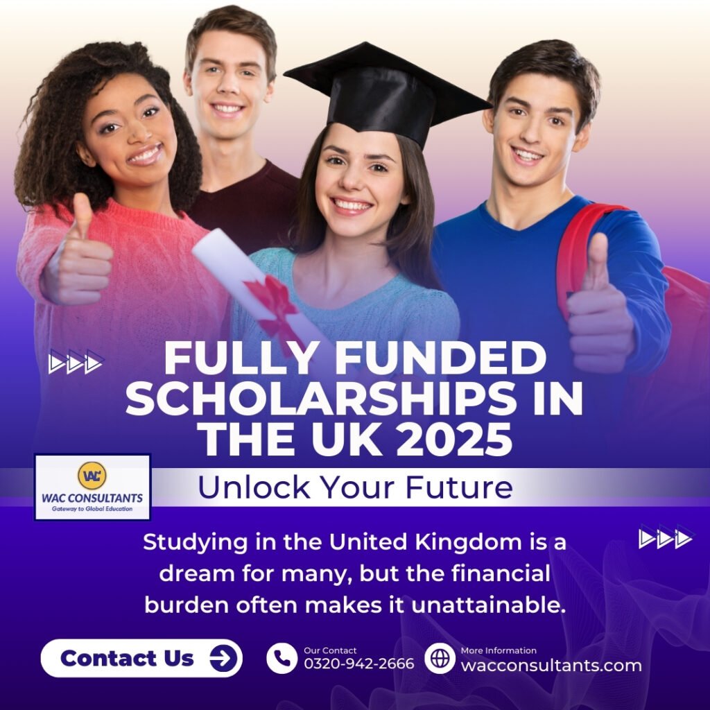 fully funded scholarships in UK 2025