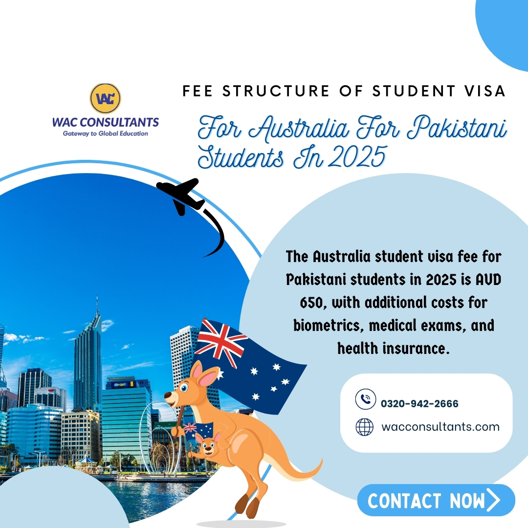 australia student visa fee for pakistani