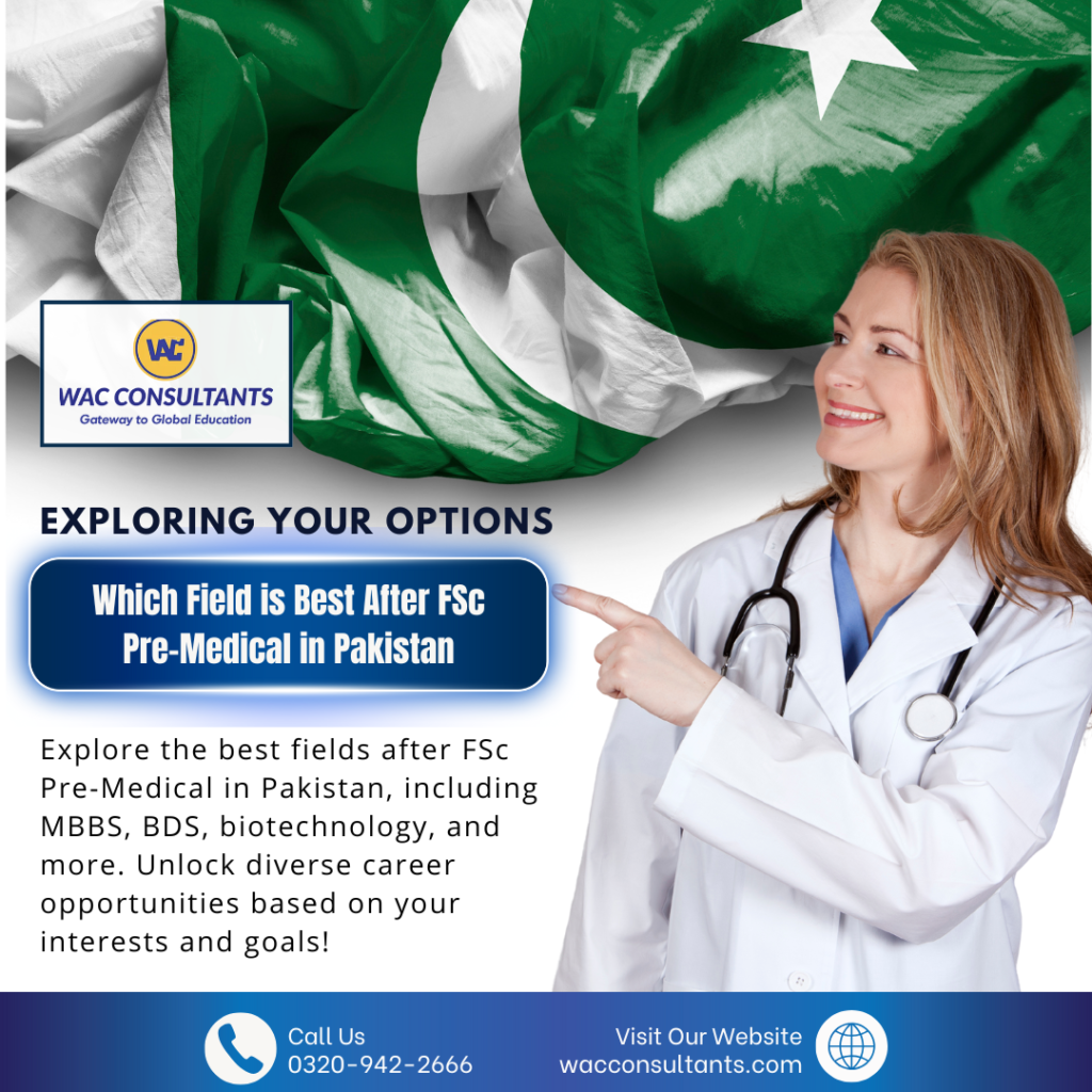 which field is best after fsc pre medical in pakistan