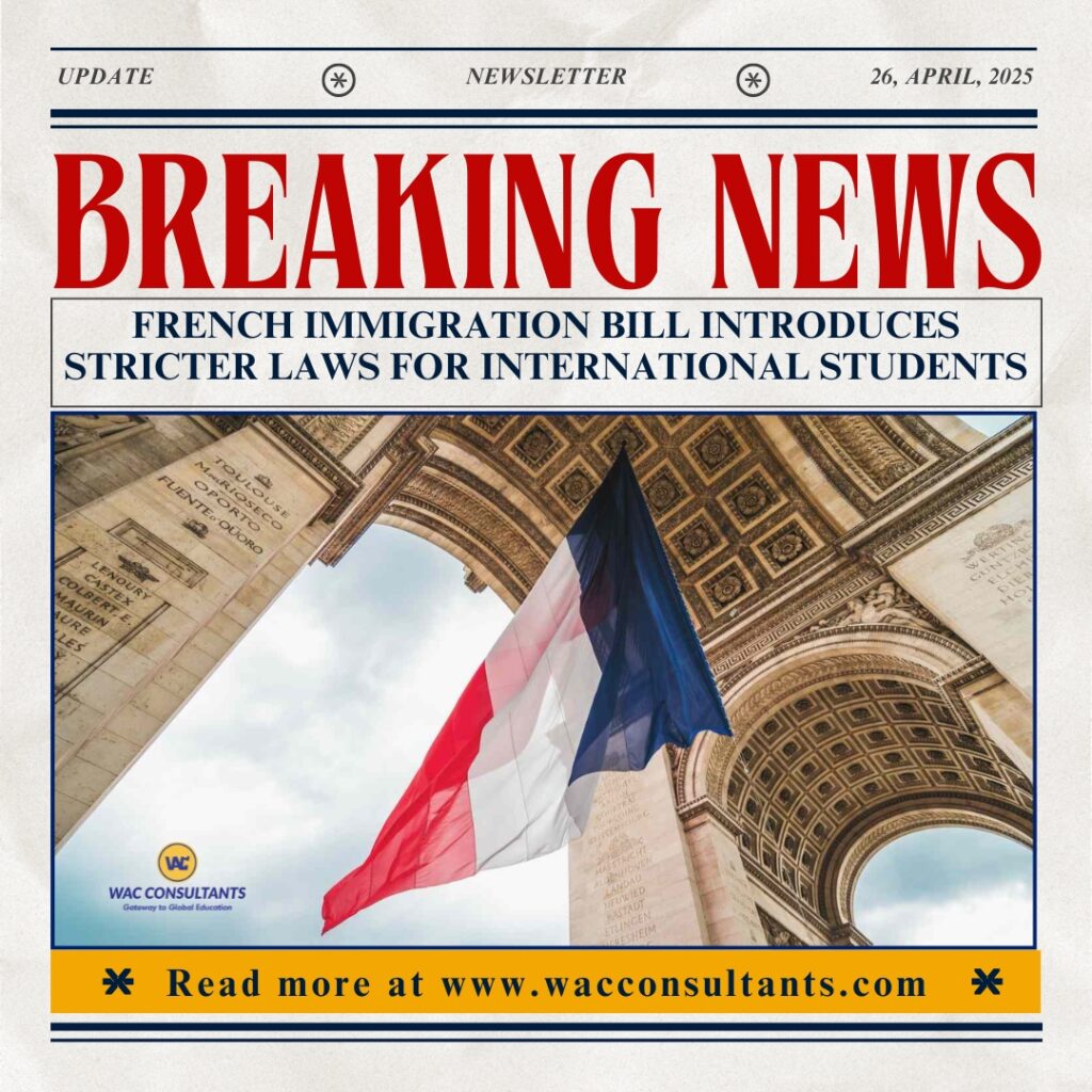 French Immigration Bill Introduces Stricter Laws for International Students