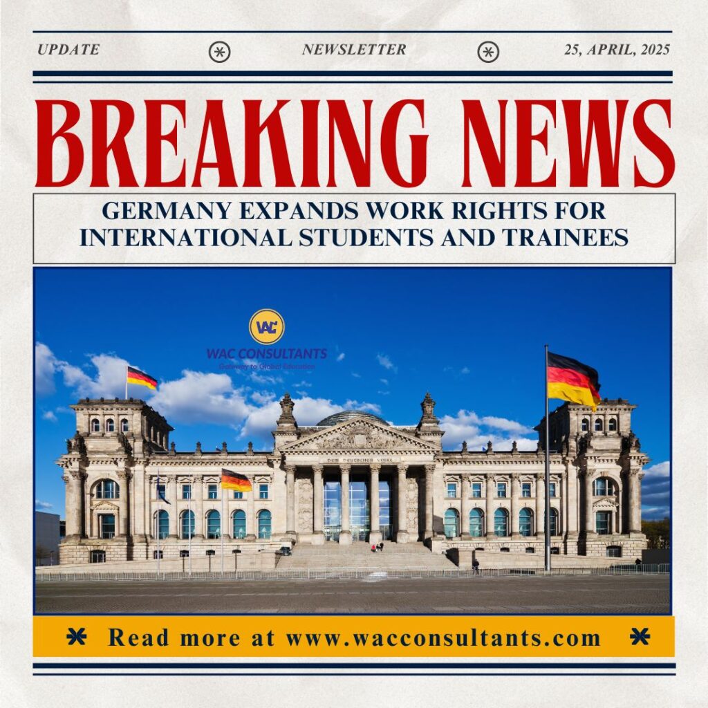 Germany Expands Work Rights for International Students and Trainees