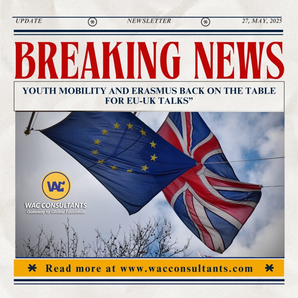 “Youth mobility and Erasmus back on the table for EU-UK talks”