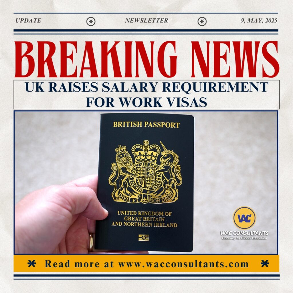 UK Raises Salary Requirement for Work Visas