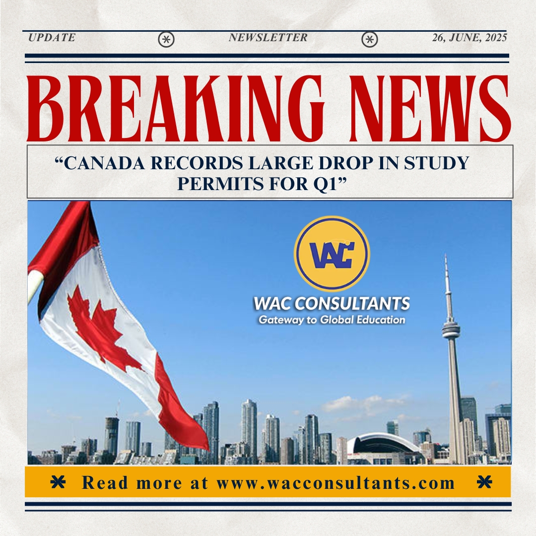 “Canada records large drop in study permits for Q1”