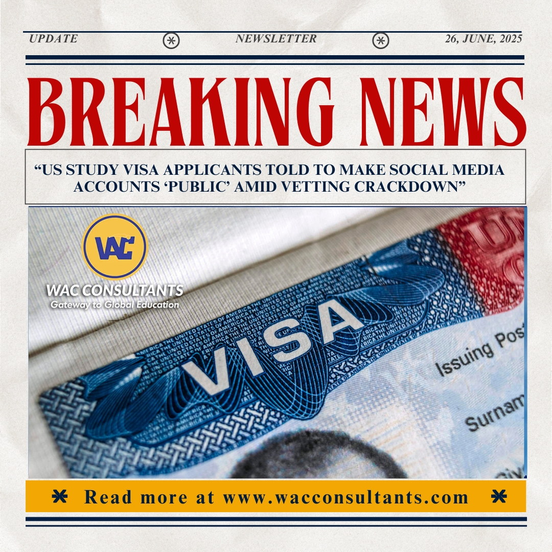 “US study visa applicants told to make social media accounts ‘public’ amid vetting crackdown”