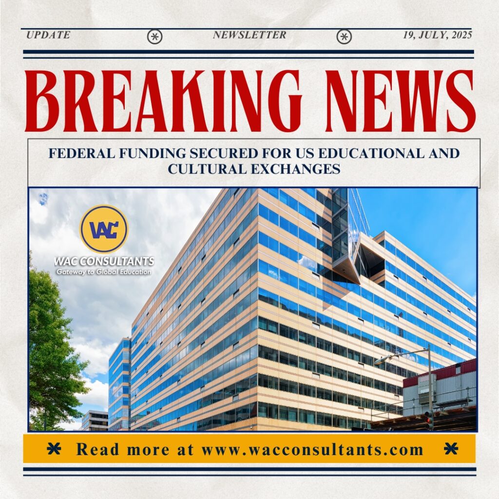 Federal Funding Secured for US Educational and Cultural Exchanges