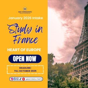 Study in France – January 2026 Intake