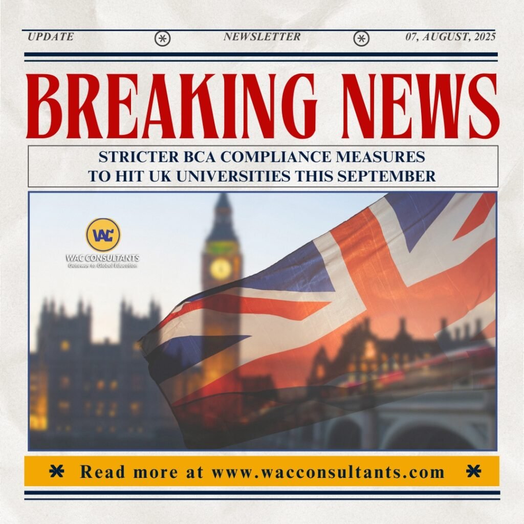 Stricter BCA Compliance Measures to Hit UK Universities This September