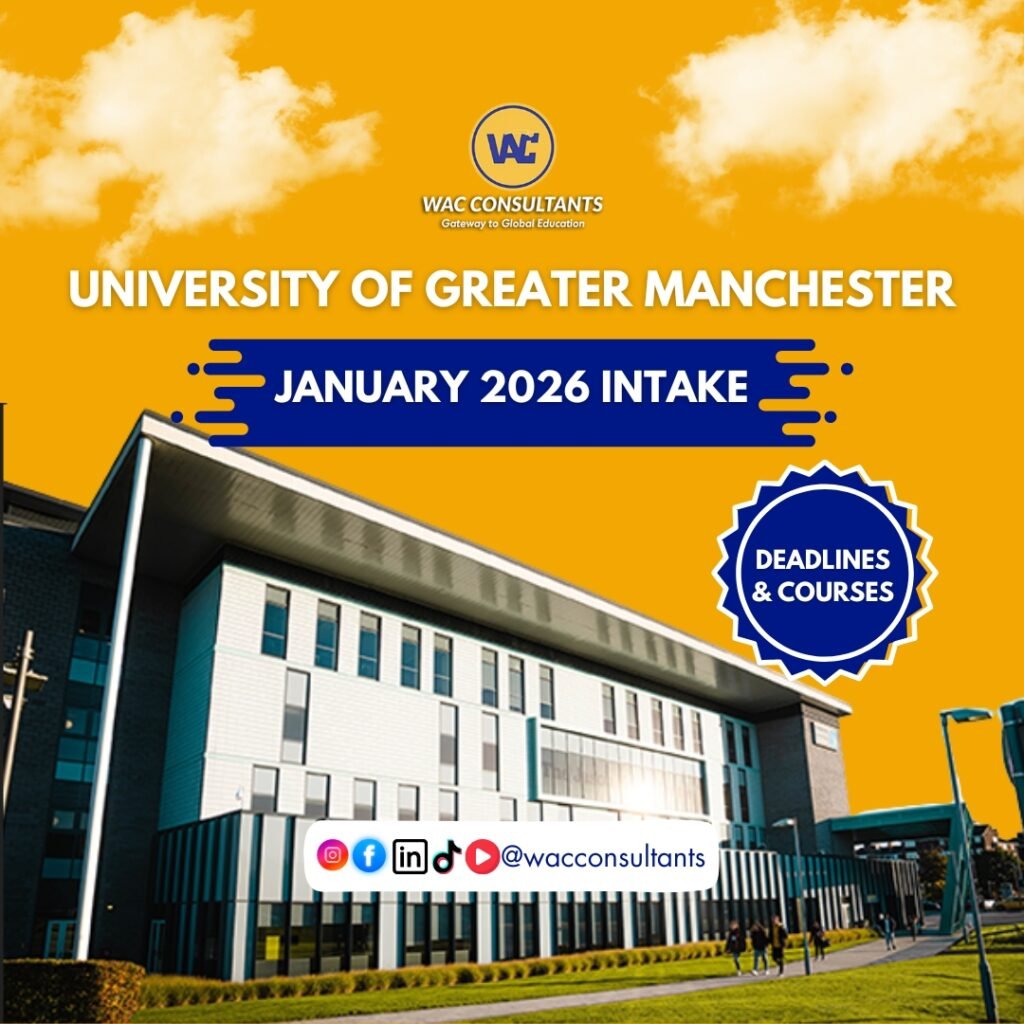 University of Greater Manchester – January 2026 Intake Open!