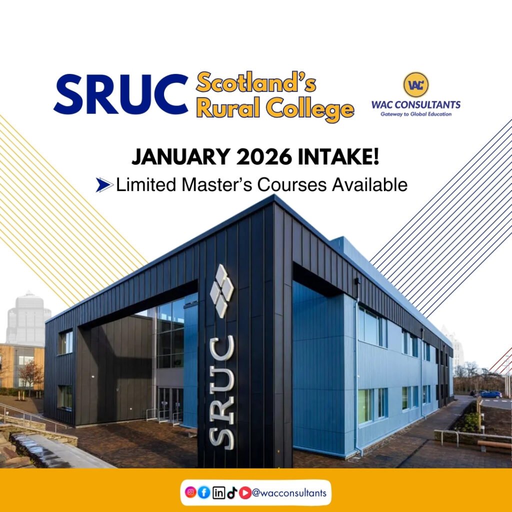 SRUC – Scotland’s Rural College | January 2026 Intake Open