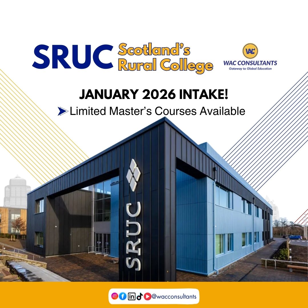 SRUC – Scotland’s Rural College | January 2026 Intake Open