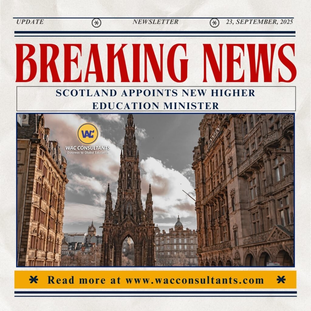 Scotland Appoints New Higher Education Minister