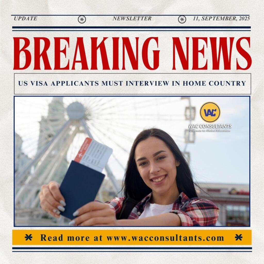 US Visa Applicants Must Interview in Home Country