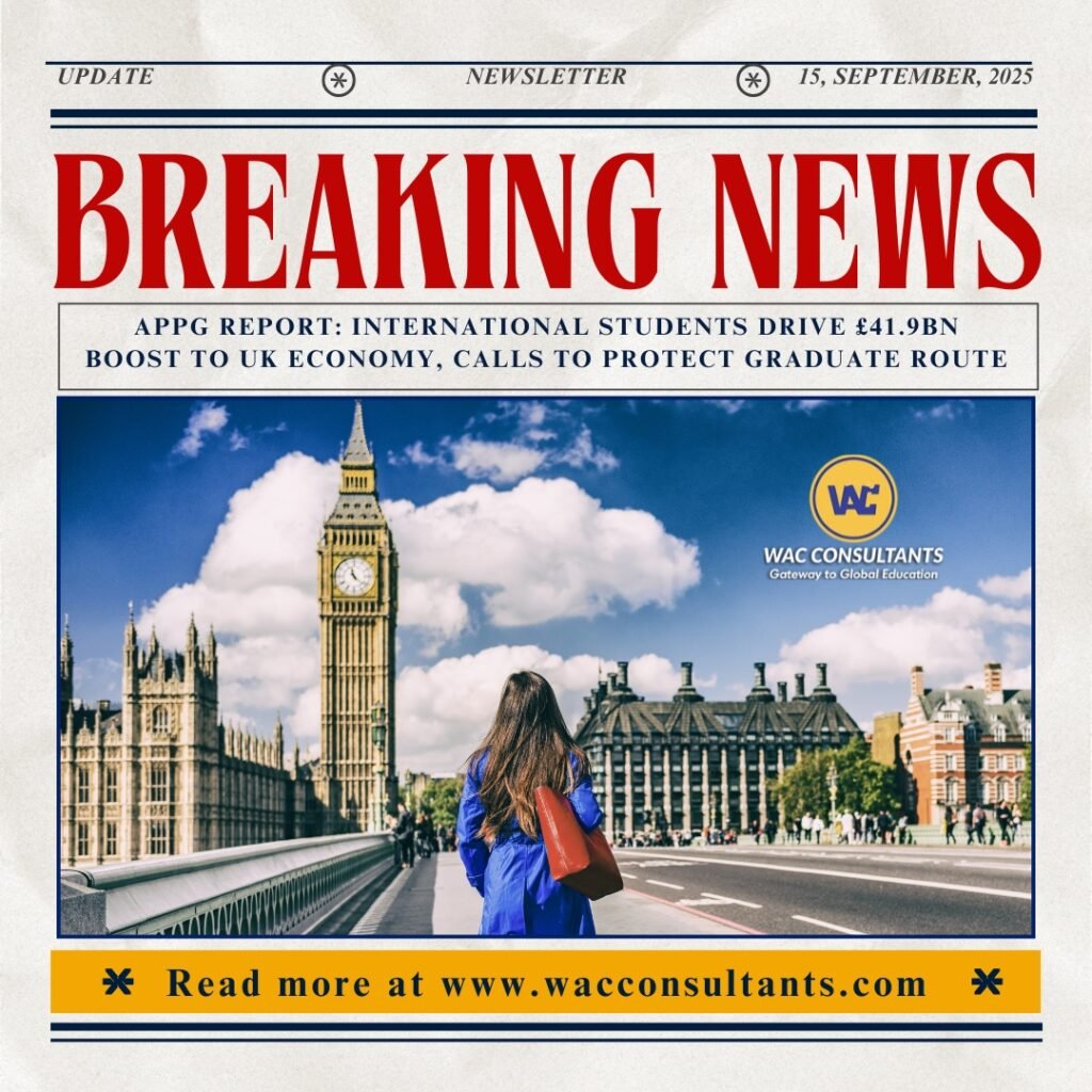 APPG Report: International Students Drive £41.9bn Boost to UK Economy, Calls to Protect Graduate Route