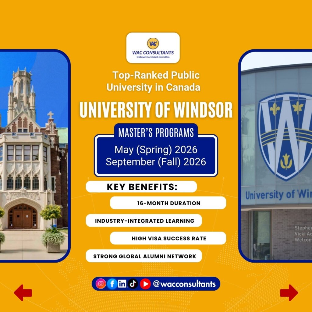 University of Windsor Master’s Programs in Canada