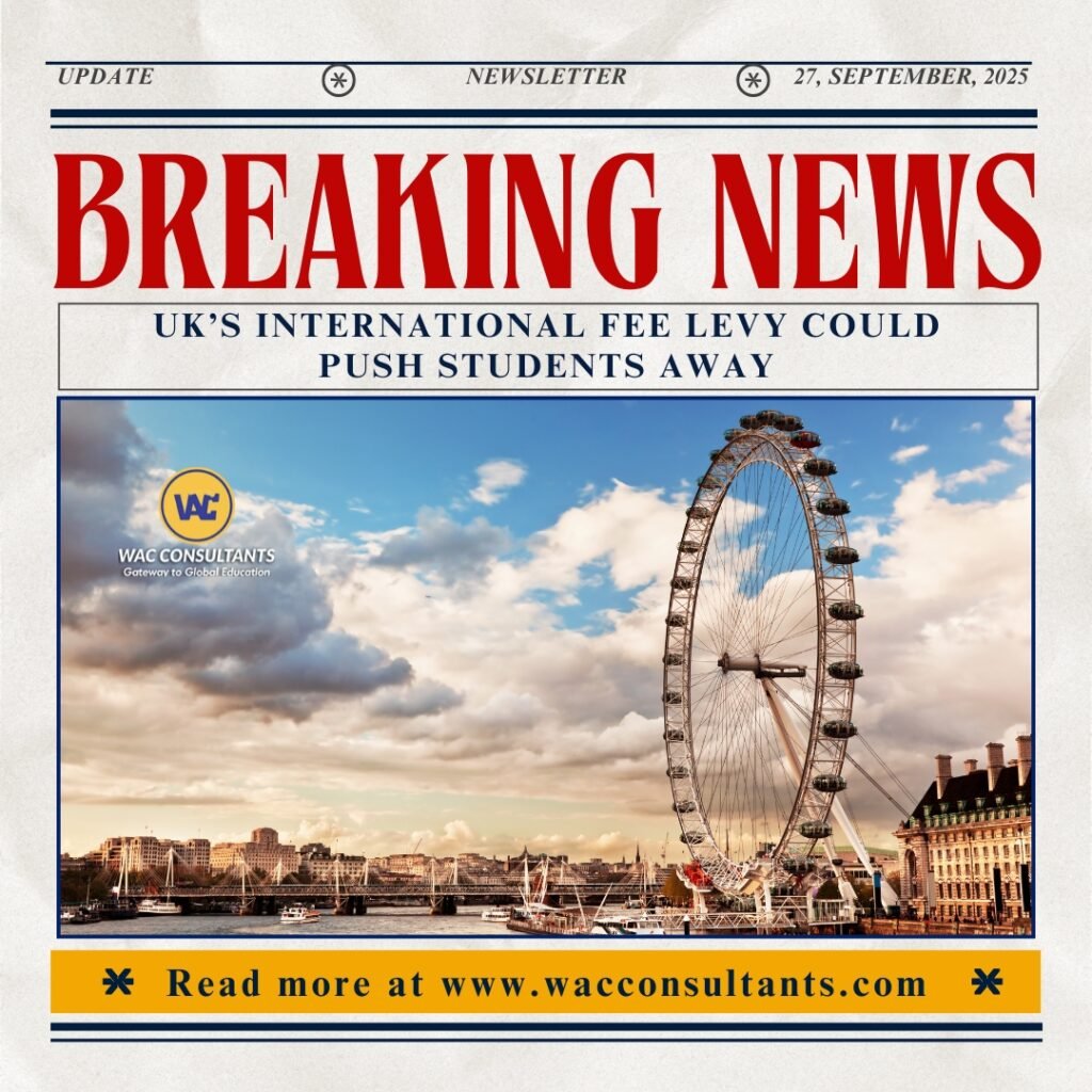 UK’s International Fee Levy Could Push Students Away