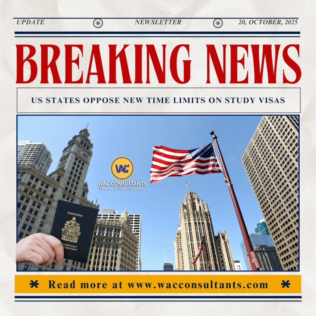 US States Oppose New Time Limits on Study Visas