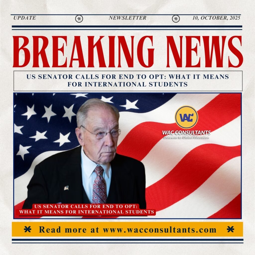 US Senator Calls for End to OPT: What It Means for International Students