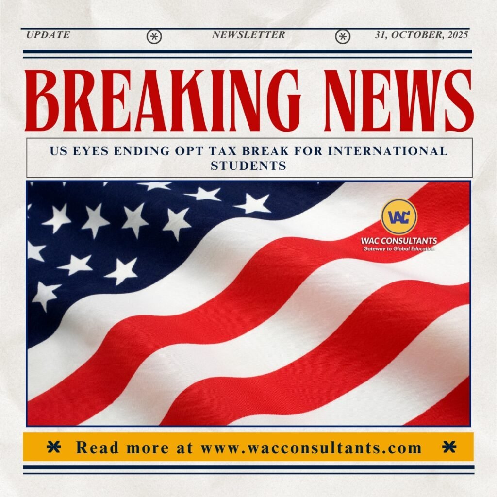 US Eyes Ending OPT Tax Break for International Students