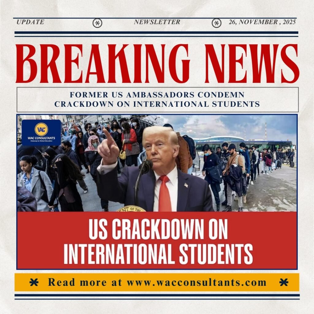 Former US Ambassadors Condemn Crackdown on International Students