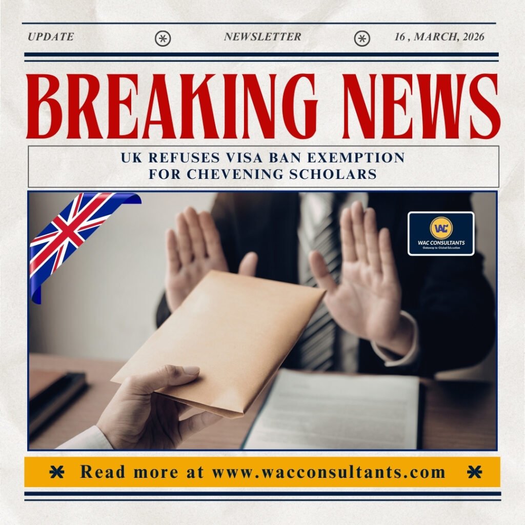 UK Refuses Visa Ban Exemption for Chevening Scholars